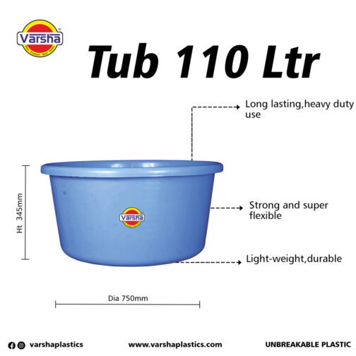 Tub 110 ltr.(10pc) (1 Pc Price- Rs.1380/-) - Image 2
