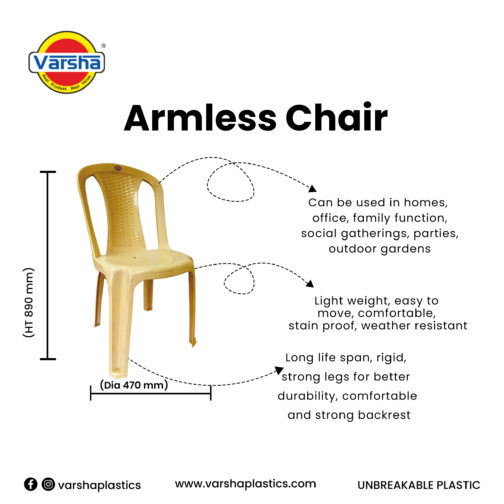 Armless Chair-1002 - Image 2