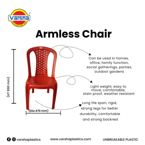 Armless Chair-1004 - Image 2