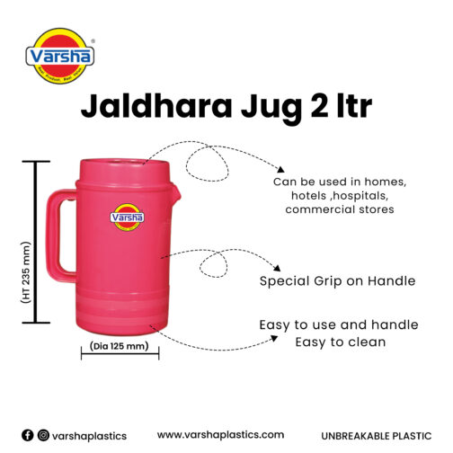 Jaldhara Jug - 2 ltr(50pc) (1 Pc Price- Rs.150/-) - Image 2