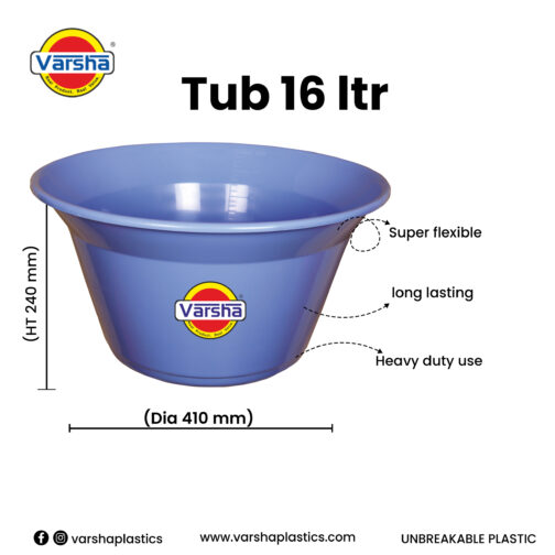 Tub 16 ltr.(50pc) (1 Pc Price- Rs.400/-) - Image 2